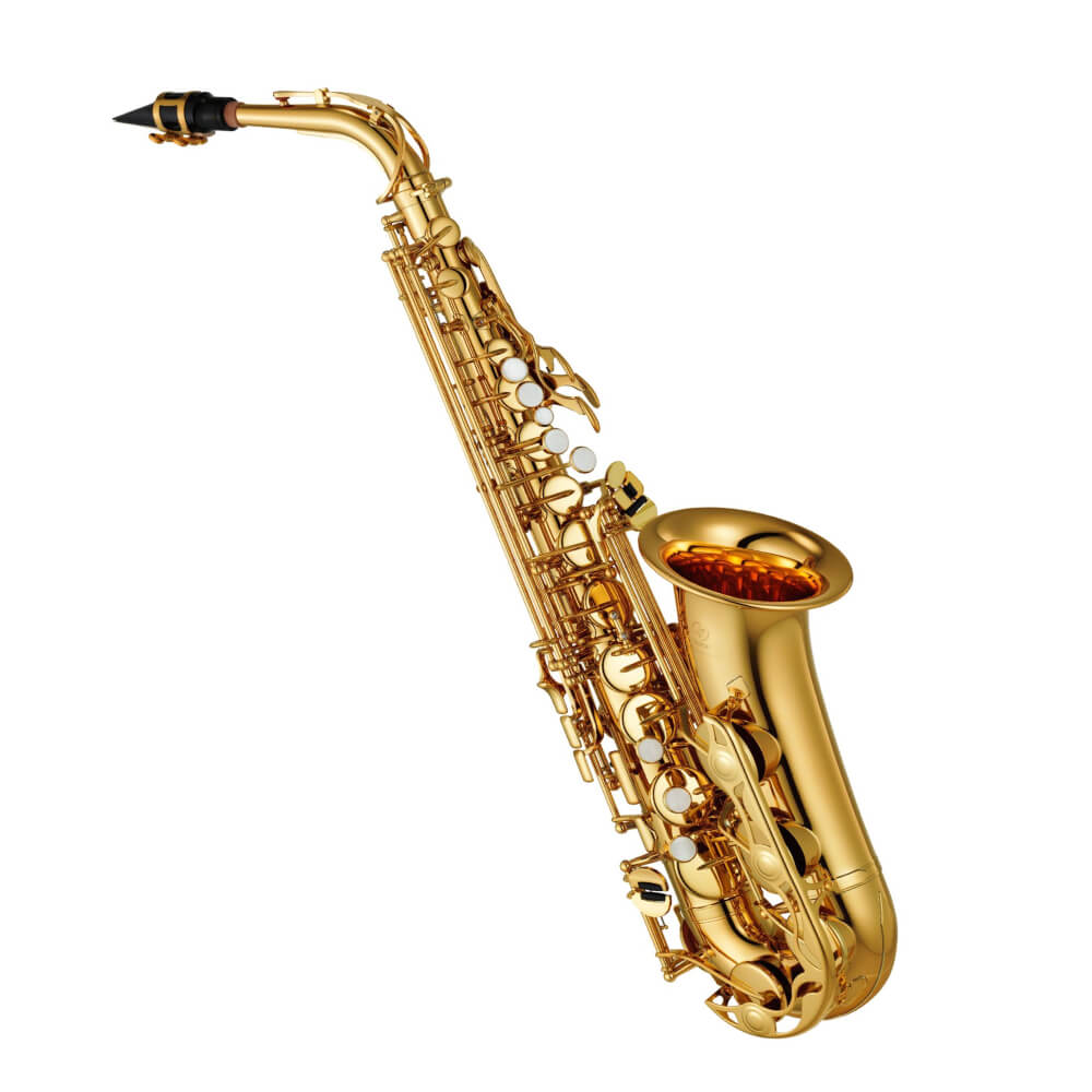 <strong>Startklar</strong> <br> <strong style="font-size: 18px;">Yamaha YAS-280 Altsaxophon</strong> <br> ca. 2,40 kg <br> <strong>36€/monatlich</strong>